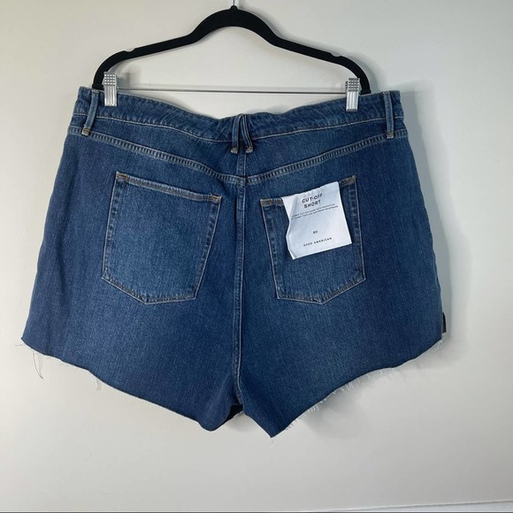 Good American Cut Off denim shorts sz 20‎ - Picture 7 of 8